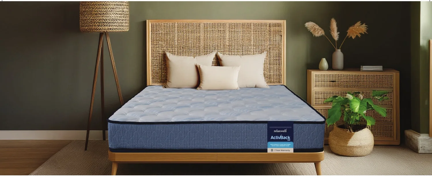 Relaxwell ActivBack Pro mattress in a bedroom