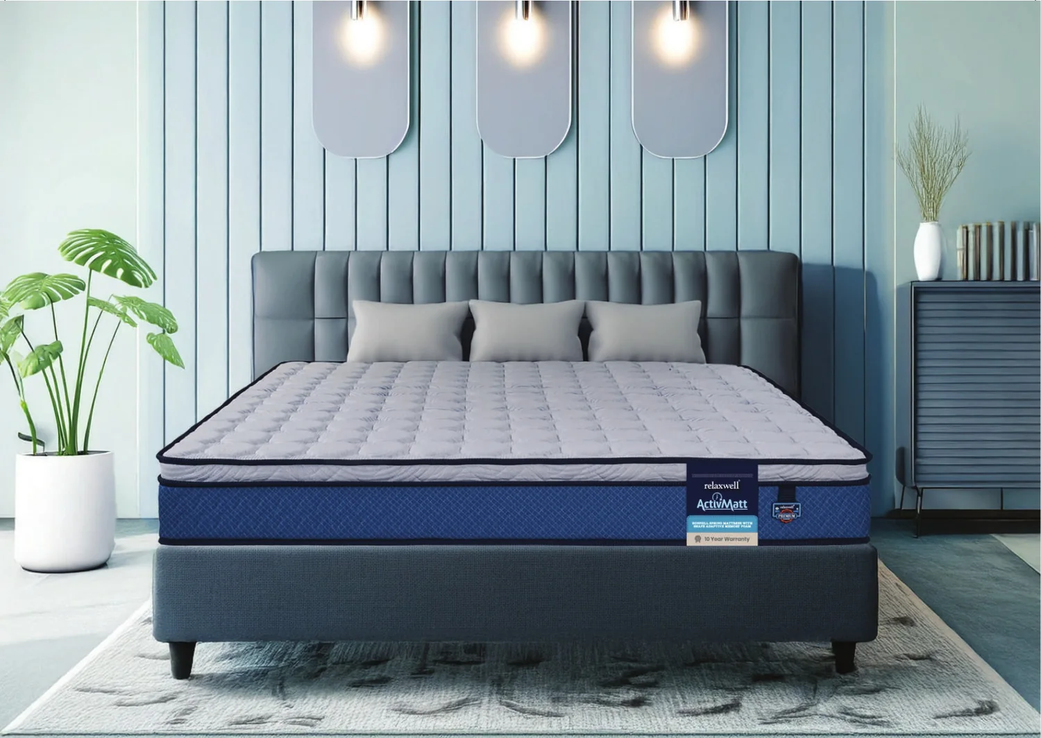 Relaxwell ActivMatt mattress in a bedroom