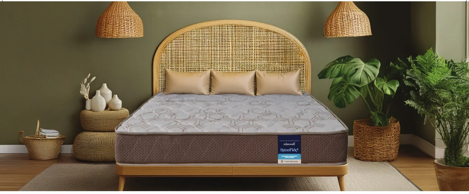 Relaxwell SpineFlexx mattress in a bedroom