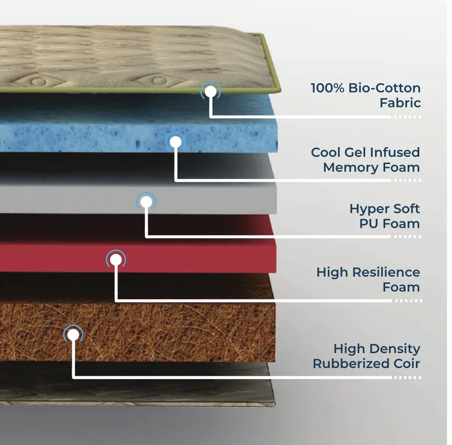Catalogue cross-section illustration for Relaxwell VitaSleep