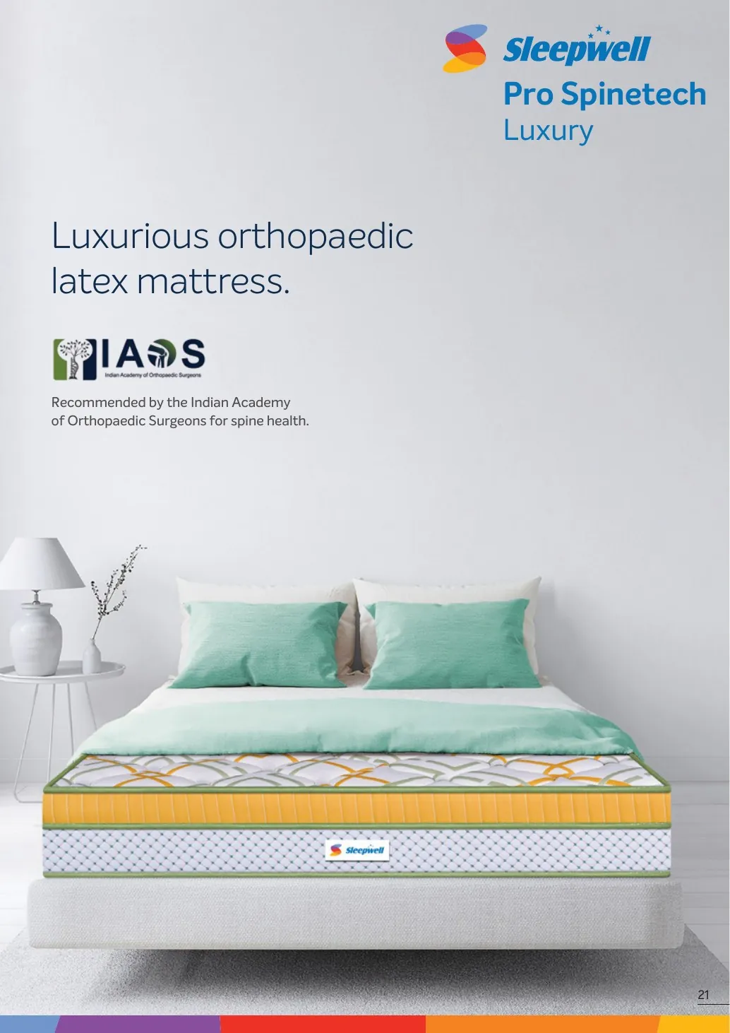 Sleepwell Pro Spinetech Luxury catalogue image